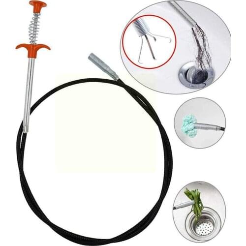 Multifunction 60cm Spring Pipe Dredging Tools Drain Sink Tools Snake/Cleaner Clog For Kitchen Remover Sticks Household Clea Y7R5