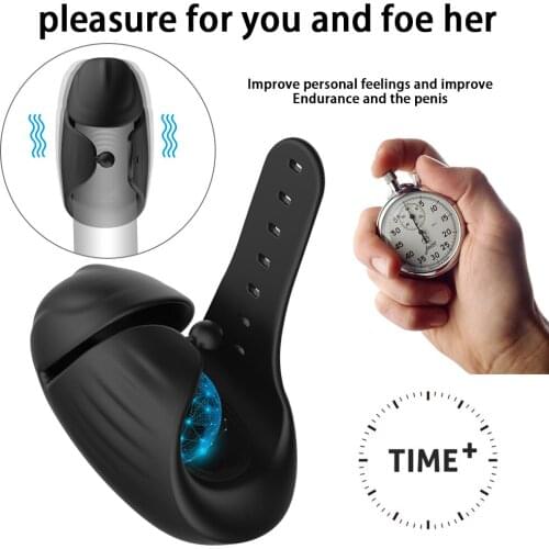 Sex Men Vibrator Glans Massager Penis Stimulation Penis Delay Ejaculation Trainer Male Masturbator Sex Machine Sex Toys For Men