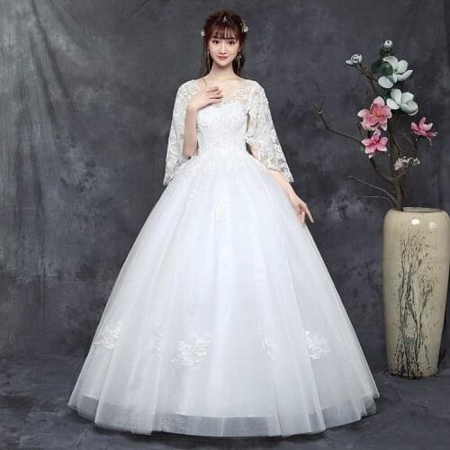 New Plus Size Wedding Dress Bride Embroidery Luxury Wedding Dresses