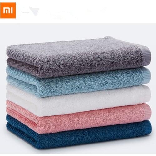Original Xiaomi Youpin Towel 100% Cotton Strong Water Absorption Sport Bath Wash Soft Towels Durable Skin-friendly Facecloth