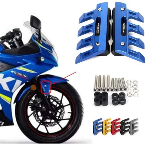 Motorcycle Front Fender Side Protection Guard Mudguard Sliders For SUZUKI GSX250R GSX 250R Accessories universal