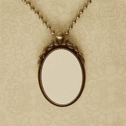 Sublimation print pendants Europe cour style women individuality necklace custom picture logo pendant jewelry M26 100pieces/lot