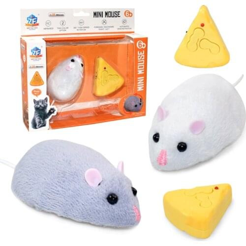 Robot Mice Funny Prank Joke RC Wireless Mouse Toy Scary Toys RC Cat Toys Children Adult Novelty Animal Toy Gift Electronic Mouse