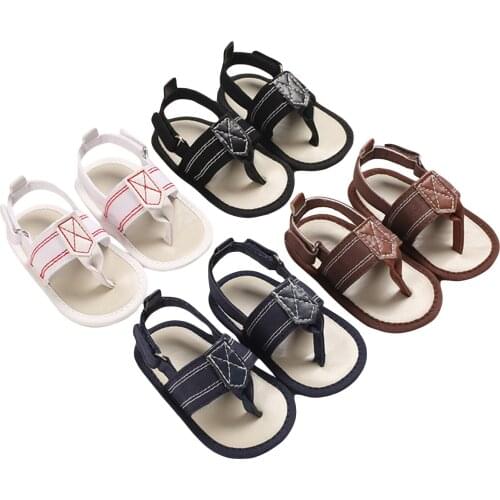 Baby Boys Girls Sandals Anti-Slip Sole House Flip Flops Toddler First Walking Shoes