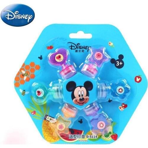 Disney Mickey Cartoon Seal Girl Frozen Princess Stamps Elsa Toys Teacher Encouragement Award Children Seal Gift Minnie Stamps