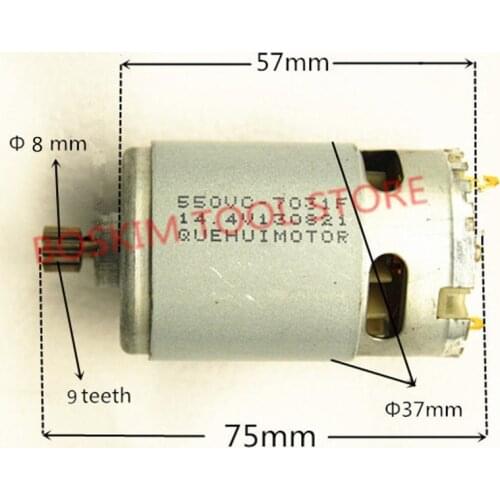 9 Teeth Replacement rotor DC Motor 14.4V For HITACHI BOSCH MAKITA Cordless Drill Driver Screwdriver tools parts motor