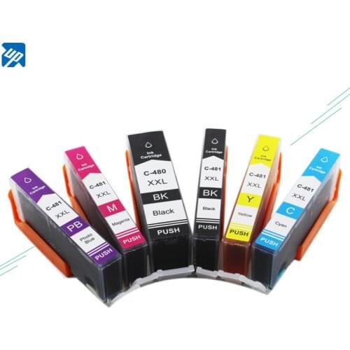 UP Compatible PGI480 CLI481 480 481 XL Full Ink Cartridge For canon TS8140 TS8240 TS8340 TS9140 printer