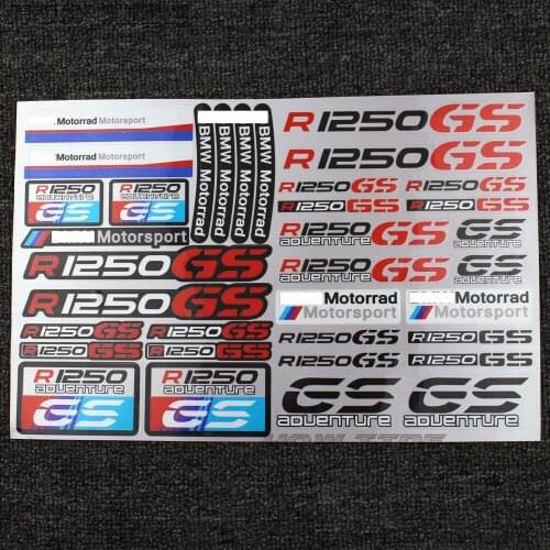Motorcycle Reflective Stickers Body Helmet Fuel Tank Waterproof Logo Decal for BMW R1250GS LOGO Sticekr