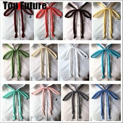 JK uniform accessories Japanese student sailors suit without tie rope, bell mouth, thin sliver and slippery collar rope
