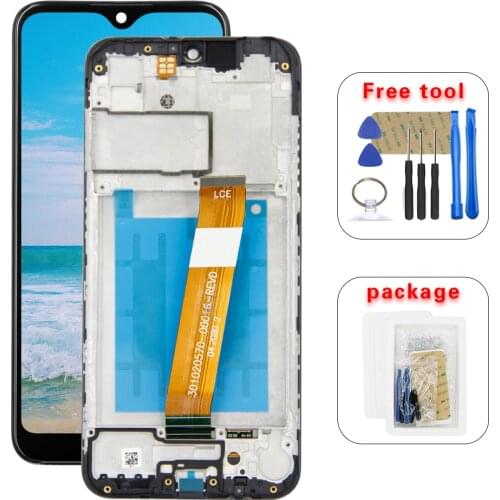 LCD Touch Screen Assembly Replacement ±Frame For Tracfone Samsung Galaxy A01 SM-S111DL