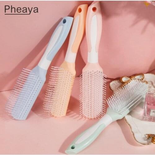 Pheaya Cut Hair Brush Massage Anti-static Reduce Hairloss Combs Hair Styling Tool Detangling Combs Barber Accessories