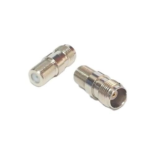 1pc NEW TNC Female Jack to F Female Jack RF Coax Adapter convertor Straight Nickelplated wholesale