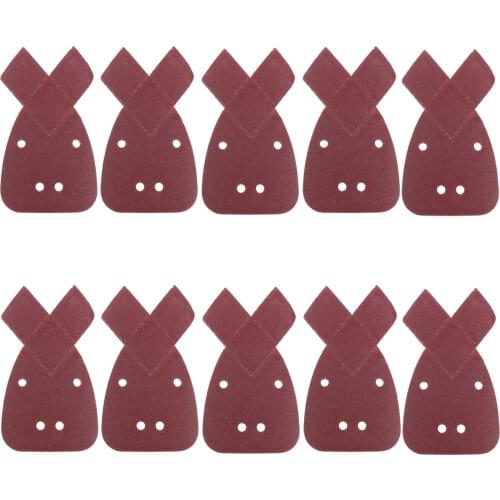 10pcs Sanding Paper 40/60/80/120/240Grit Mouses Sanding Sheets Pads Sand Paper For Sander Polishing Papers Black & Deckers