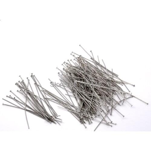 1000Pcs Wholesales Hot New DIY Silver Tone Head Pins Charms Jewelry Making Component 0.7x70mm(21 gauge)
