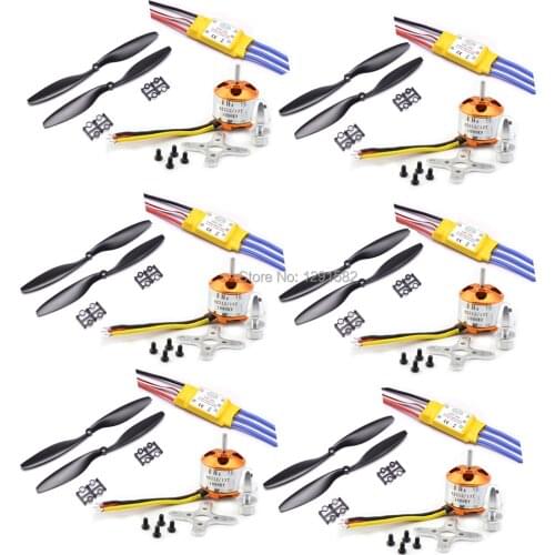 30A Brusheless ESC & XXD 2212 1000KV Brushless Motor & 1045 For F450 S550 Quadcopter