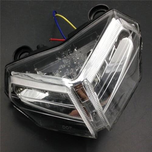 Aftermarket free shipping motorcycle parts LED Tail Brake Light for Ducati 1098 1098R 1098S 848 EVO Corse SE 1198R 1198S CLEAR