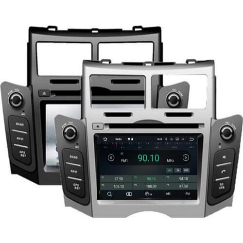 Android 10 Car Stereo Screen Radio For Toyota Yaris 2005-2011 Car DVD Player GPS Navigation Doble DIN Free Map