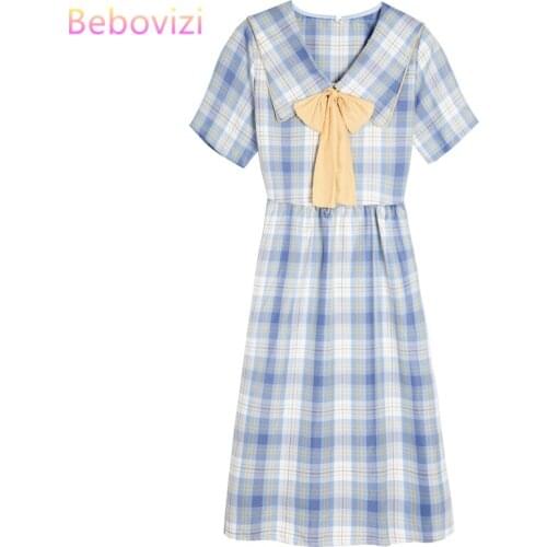 Летние платья в клетку Bebovizi China At AliExpress