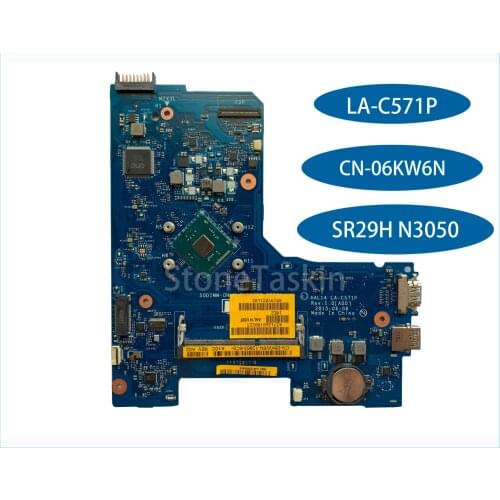 Free Shipping CN-06KW6N for Dell Inspiron 15 5000 5552 Laptop Motherboard AAL14 LA-C571P CPU SR29H N3050 Processor 100% Tested