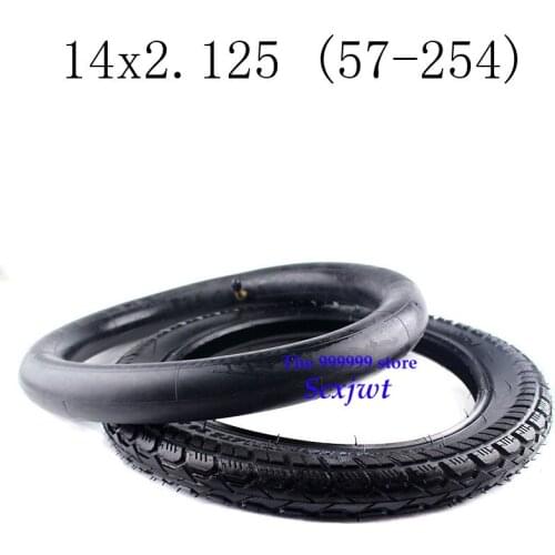 Free shipping High quality Solid Rubber Electric tire Electrombile Solid Tyre 14x2.125 Inflation-free Tire gas motor bike