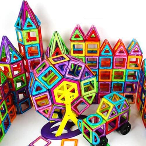 30-152pcs Big Magnetic Constructor Magnetic Building Blocks Designer Set Magnet Toys For Children Gifts