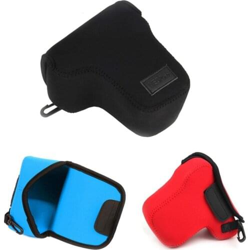 Neoprene Soft Camera Bag For SONY NEX-6 NEX-7 A6000 A6300 A6500 with 18-55 or 16-70 50mmF1.8 Lens Camera Case protector Pouch