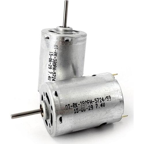 High Power 380 Motor DC 3V-7.4V 5V 6V High Speed Large Torque RK-380PH-5724/59 Aircraft Model Toys Car Boat Electric Drill