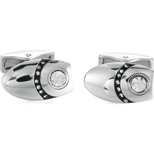 DY new high quality fashion men French shirt Cufflinks Mens luxury design luxury brand Silvery Crystal Cufflinks