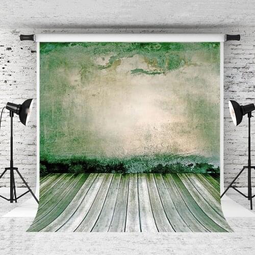 VinylBDS 5x7ft Brick Wall Pphotography Backdrop Wood Floor Studio Backdrop Children Background