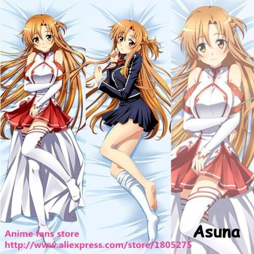 Hot Anime Pillowcase Sword Art Online SAO Asuna Cute Pillow Case Cover decorative Hugging Body Bedding