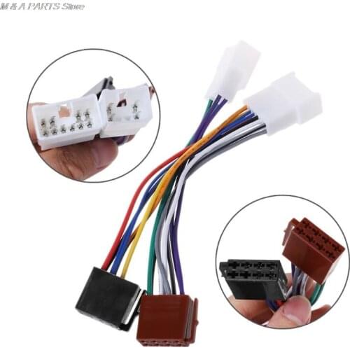 ISO Car Radio Wiring Harness Adapter Plug Cable For TOYOTA Lexus MR2 Land Cruiser RAV4 Solara Yaris