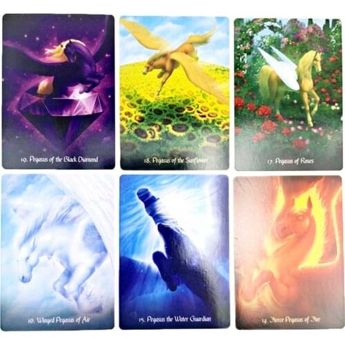 Exquisite Tarot Cards Pegasus Glowing Oracle Interactive Magic Board Game Tarot Magical Fate Divination Card Games Carry Card