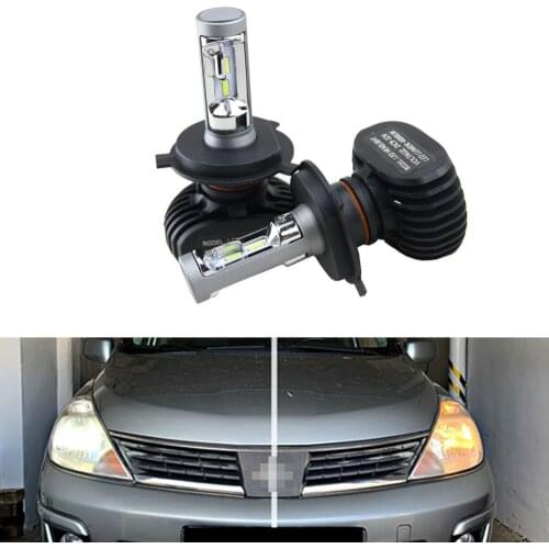 High Power 50W 8000LM LED Tip Headlight Kit For Nissan Tiida 1st. Gen. C11 (2008)