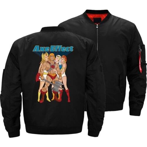 He-Man And The Masters Of The Universe Skeletor Bomber Jacket Streetwear Thick Windbreaker Men Military Aviator Jackets Coat 5XL