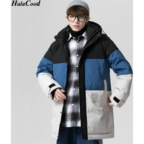 Winter Men Long 90% White Duck Down Jacket Thick Warm Hooded Fashion Jackets Casual Coats Mens Brand Clothing Windbreaker Coats