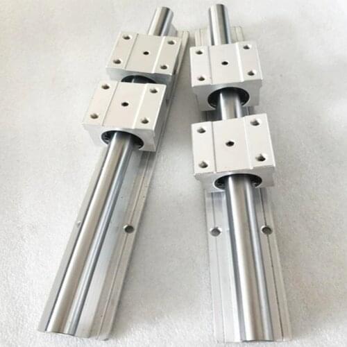 2 pcs SBR16 950mm 1000mm 1050mm linear guide and 4 pcs SBR16UU linear bearing blocks for CNC parts