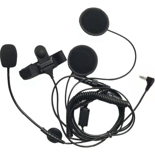 Motorcycle Full Face Helmet Headset Earpiece for Motorola 2 Pins GP88 CT150 P040 PRO1150 CLS1110 CLS1410 DTR410