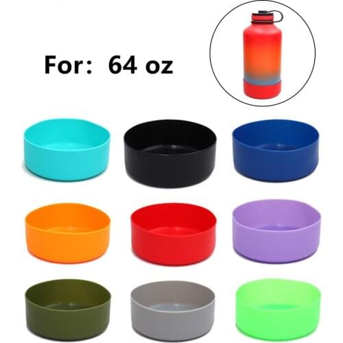 Non-slip Silicone Airless Bottle Boots Sleeves Fit 64oz For Hydro-Flask Water Bottle Cup Cover 12 Cm Dia For Outdoor Camping