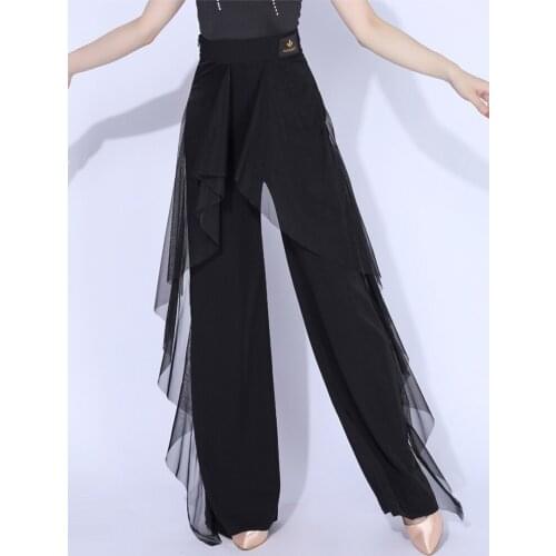 Summer New Style Ballroom Dancing Practice Wear Standard Waltz Performance Stage Trousers For Female Tango Dancewear VDB3777