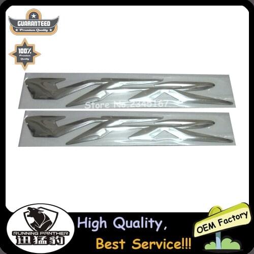 One Pair Chrome MOTORCYCLE EMBLEM BADGE DECAL 3D TANK WHEEL LOGO FOR HONDA VFR400 VFR800 VFR1200 STICKER