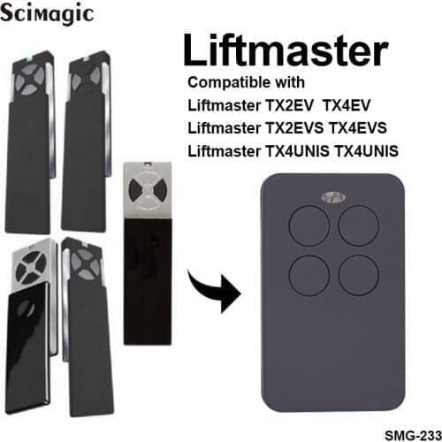 For Liftmaster TX2REV TX4REV TX2EV TX4EV TX2EVS TX4EVS TX4UNIS Garage Door Replicator 433.92MHz Rolling Code Door Remote Control