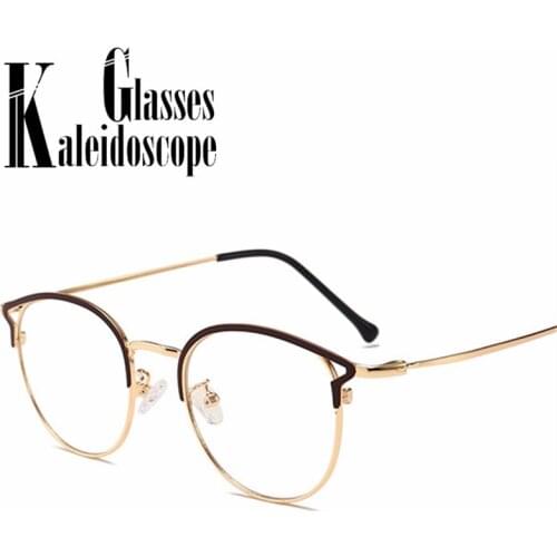 Retro Anti Blue Light Glasses Frame Women Men Brand Cat Eye Myopia Optical Eyeglasses Frames Ladies Spectacles Computer Eyewear
