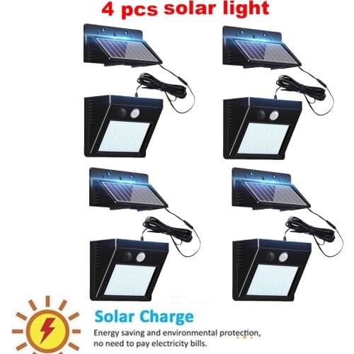 30 LED Solar Light power garden Lamp solar lighting 30 led warm white pole PIR Motion Sensor Waterproof for Outdoor,street,wall