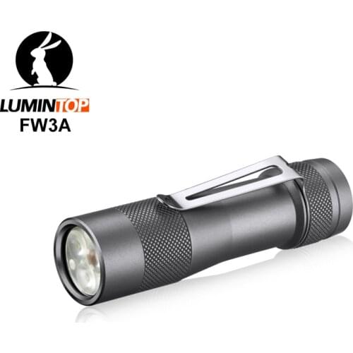Lumintop FW3A Smart LED Flashlight Anduril Firmware Triple LED CREE XPL HI 2800 lumens with Tail Switch by 18650 Battery