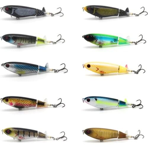 Topwater whopper rotating tail floating lures