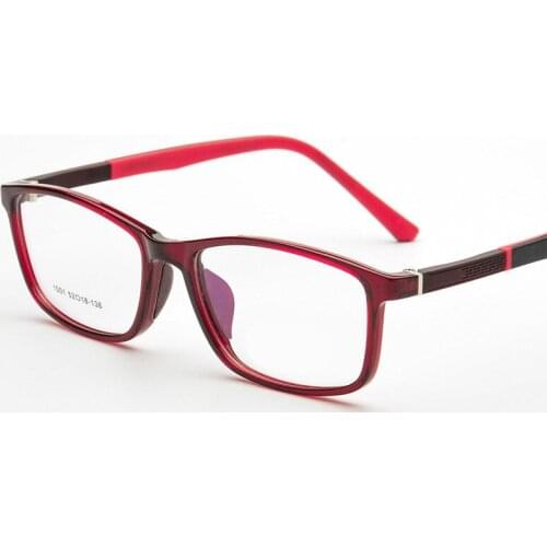 Vintage Square Eyeglasses Frames Men Clear Glasses With Transparent Lens TR90 Spectacle Frames Optical Glasses Frame