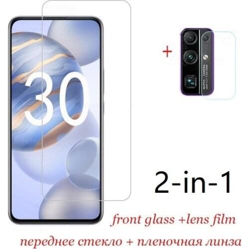 2-in-1 Camera Lens Glass For Huawei Nova 5t Honor 20 Pro 20s 30s 30 Protective Glass on Hawei nova5t Screen Protector Film Cover