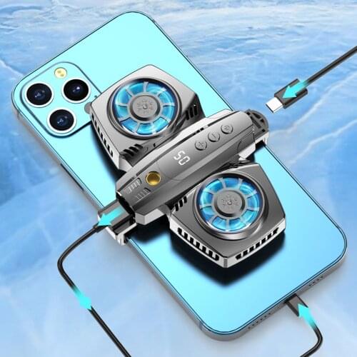 Live Semiconductor Mobile Phone Radiator USB Cooling Pad Gaming Silent Radiator Universal Mobile Phone Portable Cooler