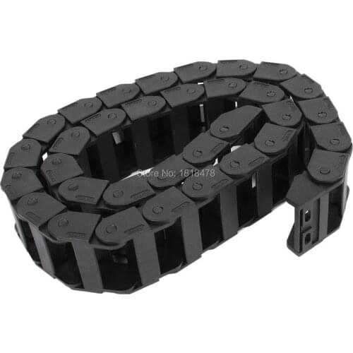 1M Semi Closed Nested Flexible Drag Chain Cable Carrier 18mm x 37mm