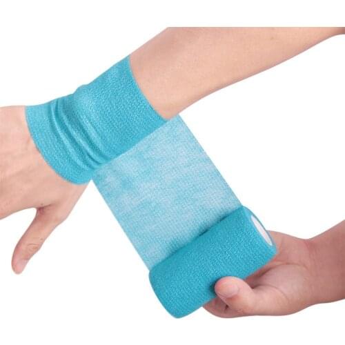 1 Roll 2.5/5/10cm*4.5m First Aid Self Adhesive Bandages Sports Tape for Wrist Ankle Sprains & Swelling